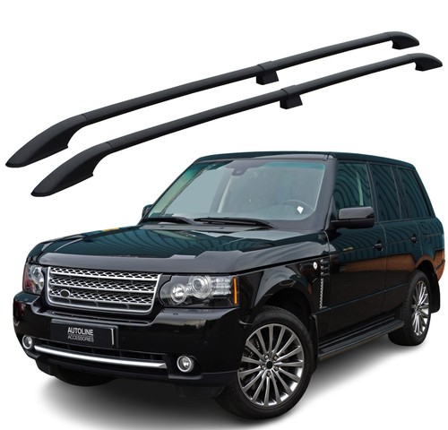 Black aluminium roof rack - black,