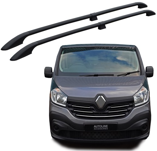 Black aluminium roof rack - black,